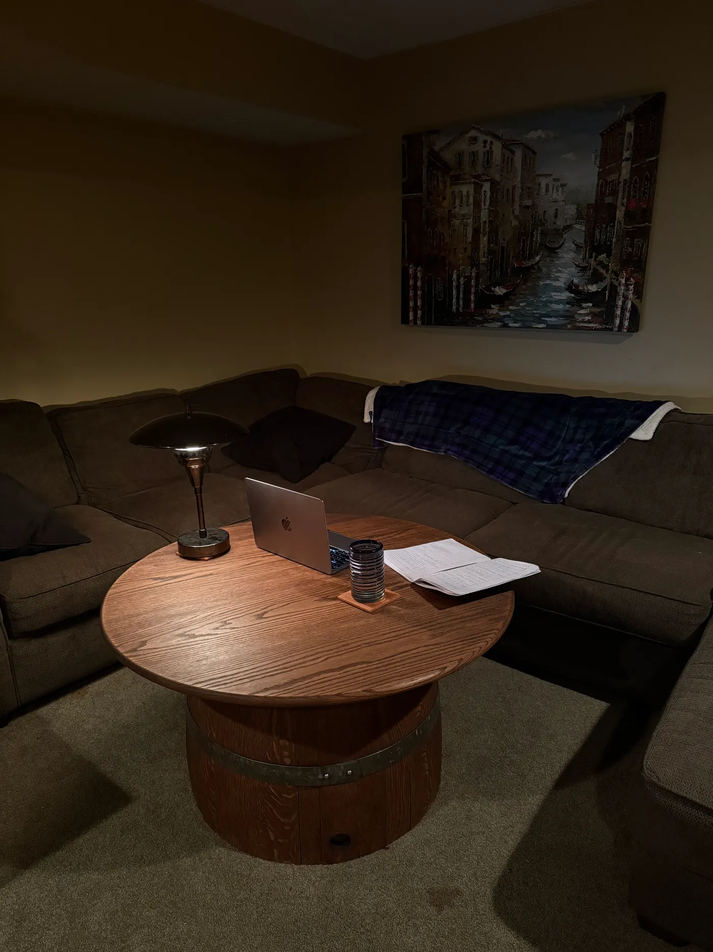 Live-edge wooden table